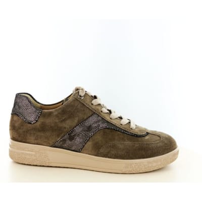 Hartjes 162.2702/34 41.38 Sophie Sneakers Beige Suede Dames Breedtemaat H - Beige - 37