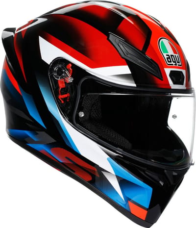AGV K1 S Fastlap Zwart Rood Blauw Integraalhelm - Maat S - Helm