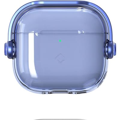 Coverzs TPU & PC clear case geschikt voor AirPods 4 - Doorzichtig beschermhoesje - Optimale bescherming