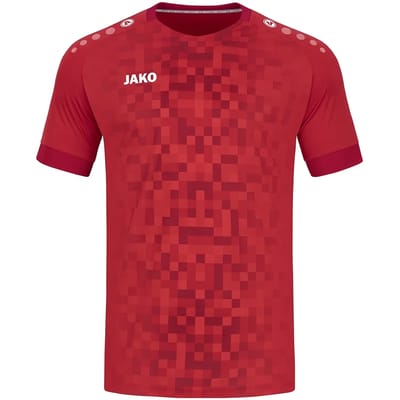 Jako Pixel Shirt Korte Mouw Kinderen - Sportrood | Maat: 128