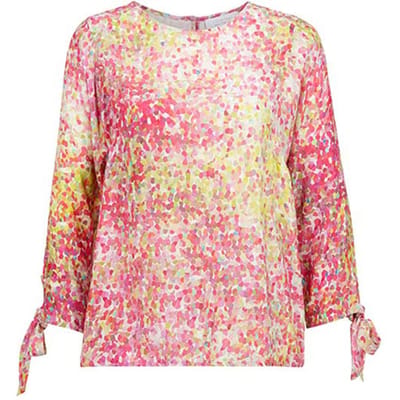 Rich & Royal Printed Blouse Ecovero Pink Cosmos Größe: 38 | Longsleeves Outlet | Damen | Rosa