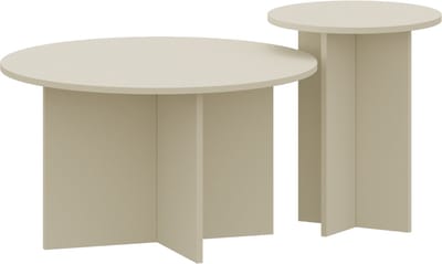 Salontafel Verummetka set van 2 havermout [en.casa]