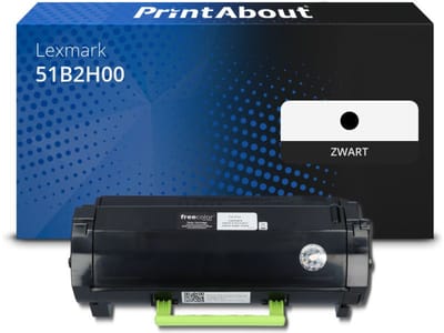 PrintAbout huismerk Toner 51B2H00 Zwart Hoge capaciteit Geschikt voor Lexmark