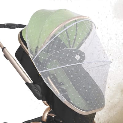 Wieg net - Kinderwagenhoes - Buiten Reizen - Volledige Bedekking - Diameter 140cm - Wit