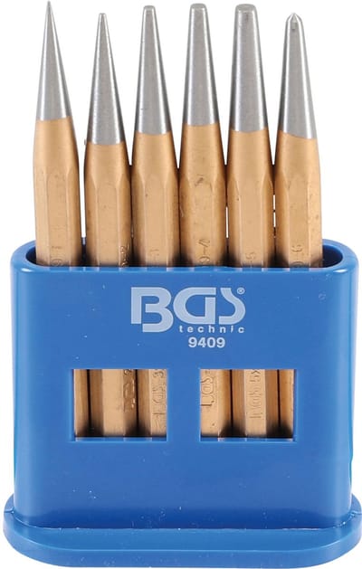 BGS Drijver-/centerpuntset 120 mm 1 - 5 mm 6 delig