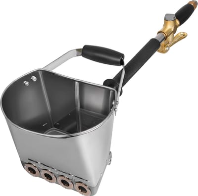 VEVOR Mortel Gips Cement Sproeier Stucwerk Cement Mortel Hopper 4 Spuitgaten