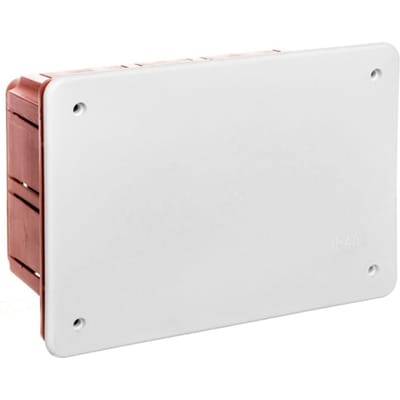 Boîte d'encastrement avec couvercle Série 350 152X100X70 Rouge-Blanc Ec350C4