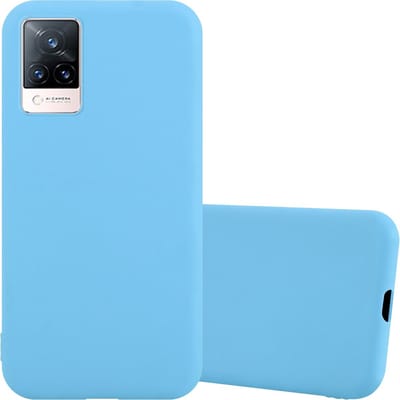 Cadorabo Hoesje geschikt voor Vivo V21 4G / 5G in CANDY BLAUW - Beschermhoes gemaakt van flexibel TPU silicone Case Cover