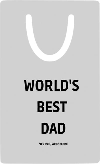 Hacebo® - world's best dad It's true we checked metalen boekenlegger - Papa - werelds beste vader - vader cadeautjes - vaderdag - verjaardag - geschenk - kado - vader artikelen Bladwijzer boekenleggers - 7.6 cm x 5cm