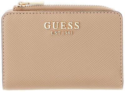 GUESS portemonnee Gilda SLG Zip Around Card Case Beige Taupe