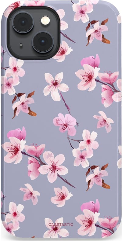Casetastic Hoesje Geschikt voor Apple iPhone 14 Plus Magsafe - Stijlvolle Beschermende Duo-layer Case - Bloemsem Bries