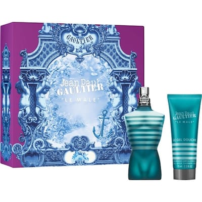 Set Jean Paul Gaultier: Le Male, Eau De Toilette, Voor Mannen, 75 ml + Le Male, Reinigend, Douchegel, Voor Alle Huidtypen, 75 ml