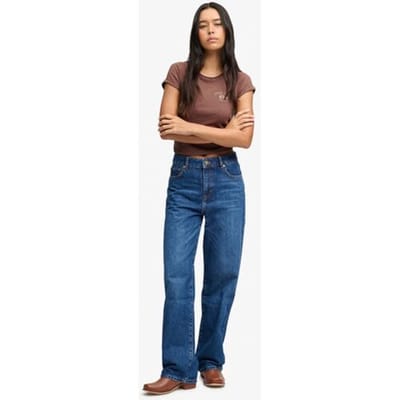 Hoge taille bio katoen jeans voor vrouwen Superdry