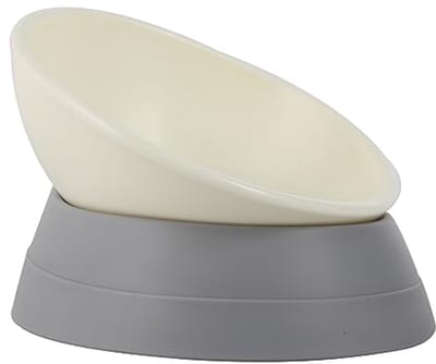 Anti-slip voerbak voor honden en katten met afneembare rubberen basis
