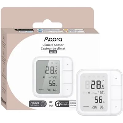 Aqara Temperatuur- En Vochtigheidssensor Climate Sensor W100 - Omgevingssensor - Slim