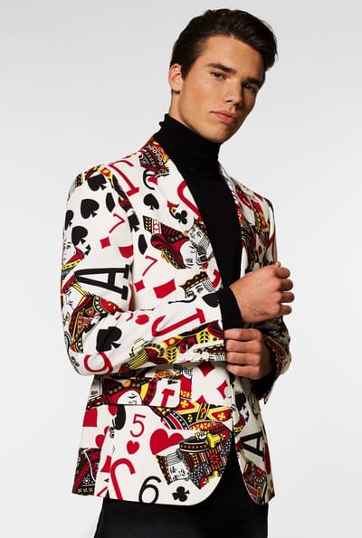 OppoSuits King of Clubs - Heren Blazer - Carnavalskleding - Thema Feest - Maat 48