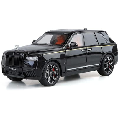 1:24 Rolls Royce Cullinan Suv Alliage Moulé Sous Pression Modèle Réduit de Voiture Tirer En Arrière Son et Lumière Jouet pour Enfants Mini Gt Miniature Cadeau