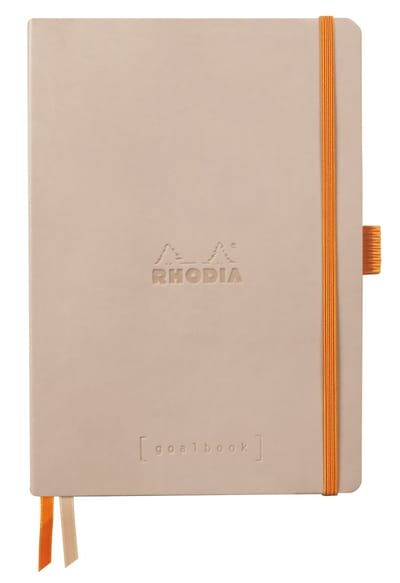 Rhodia Goalbook – A5 – 120 Bladen – Dotted – Ivoorkleurig Papier 90 g/m² – Elastieksluiting - Roze touch