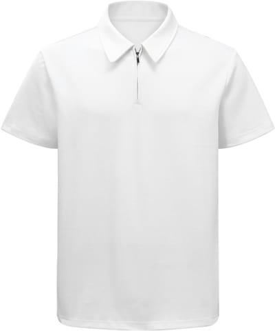 ALLTHEMEN Heren Halfritspolo Casual Kort - Ademend Vochtafvoerend - S