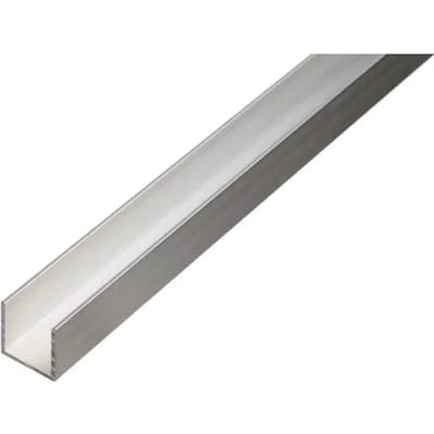 Alberts U-profiel - Aluminium - 20x10x1,5mm 2,6m