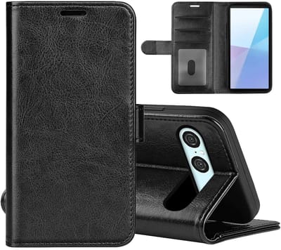 MobyDefend Hoesje - Geschikt voor Sony Xperia 10 VII - Wallet Book Case (Sluiting Achterkant) - Zwart