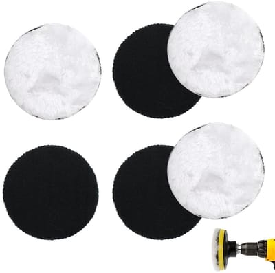 6-delige 125mm Polijstpads van Wol voor Auto, Herbruikbaar en Reinigbaar, Perfect voor Schuren en Polijsten
