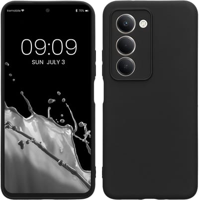 kwmobile telefoonhoesje geschikt voor Xiaomi Redmi 15 5G - Hoesje voor smartphone - Precisie camera uitsnede - In mat zwart
