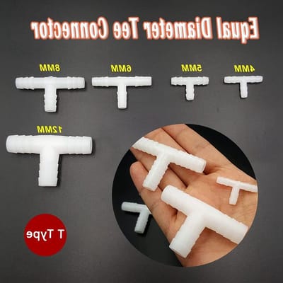 Drie Stuks T Type Gelijken Diameter Verbinder voor Vacuümslang - Drieweg Pijpverbinder van Siliconenrubber voor Optimale Luchtstroom en Verbindingsoplossingen