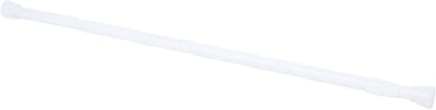 Livetti | Telescopic Douchestang | Douchegordijn Stang Roede | Shower Rod | Alumunium |  80-135 cm | Wit