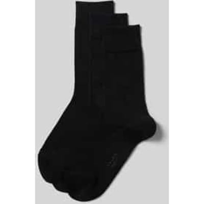 FALKE Family 3-Pack katoenen multipack sokken heren zwart - Maat 39-42