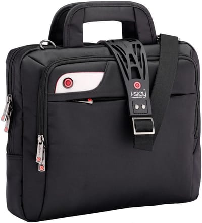 Zwarte Netbook & Laptop Tas 13,3 Inch (33,8 cm) met Antislip Schouderriem