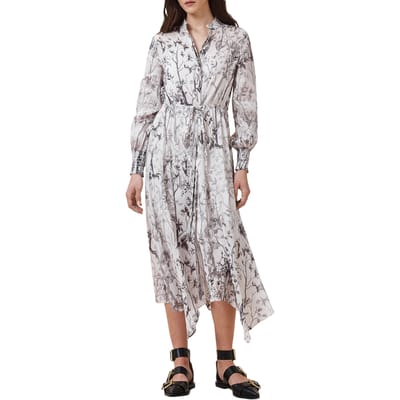 AllSaints Skylar Maxi Dress Rise Ecru White Taglia: 6 | Abiti Midi Outlet | Donna | Marrone