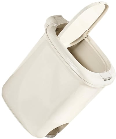 Prullenbak Deksel - Vuilnisbak Container - Kantoor Keuken - Wasbaar Materiaal - 33x33x33cm - Beige