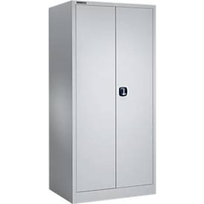 Schäfer Shop Select MSI 2609 materiaalkast, draagvermogen 50 kg per legbord, H 1935 mm, wit aluminium/wit aluminium