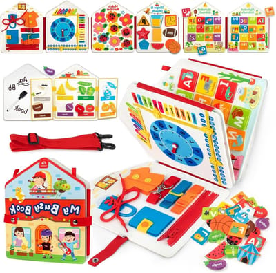 Montessori drukke en actieve zintuiglijke afbeeldingen voor kinderen, autismespeelgoed en cadeaus voor verschillende leeftijden