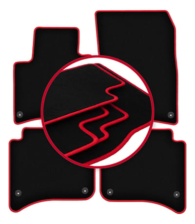 CARLUX-RED automatten voor: Porsche Cayenne II SUV (2010-)