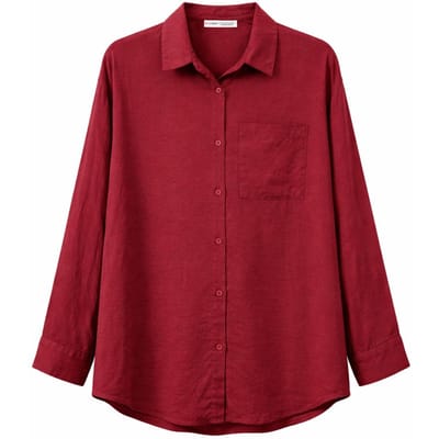 Oversized Linnenmix Blouse