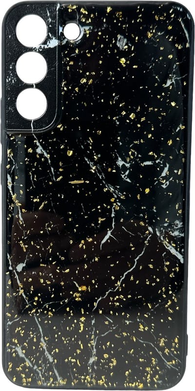 Silicone Hoesje Print - Backcover - Geschikt voor Samsung Galaxy S23 Plus - Marmer Zwart