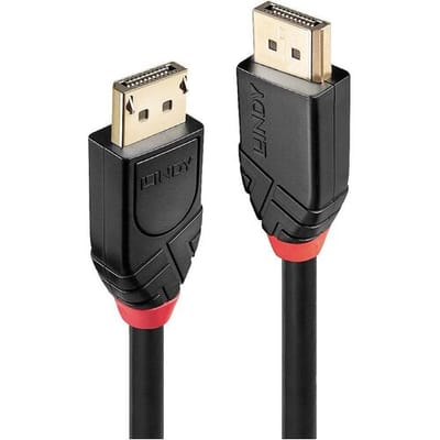 LINDY 41078 DisplayPort-kabel Aansluitkabel DisplayPort-stekker, DisplayPort-stekker 10.00 m Zwart