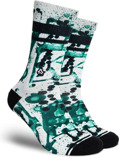 FLINCK Sportsokken - Green Glow - Maat 36-38 - Unisex - Heren Sokken - Dames Sokken - Naadloze sokken - Crossfit Sokken - Hardloop Sokken - Fitness Sokken - Fietssokken