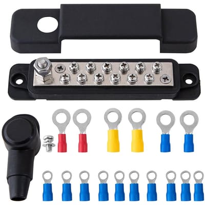 12-weg Busbar Auto Marine Boot Stroomverdeel Terminalblok 150A Nominaal 12V