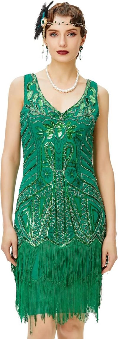 Elegante Dames Jurk met V-Hals voor Feestjes en Cocktails