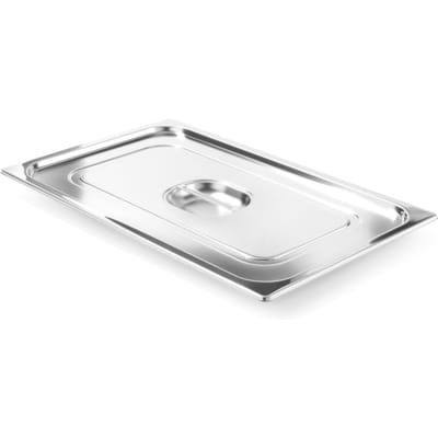 HENDI Deksel voor GN containers – roestvast staal – grote handgreep – 530x325 mm