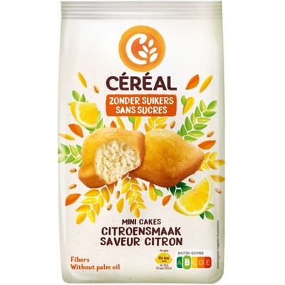 Céréal Mini Cakes met Citroensmaak 7x28 Snack