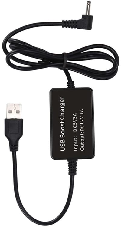 Allecto - USB 5V naar DC 12V Voedingskabel - Voeding Adapter Kabel - 1,5 m - 5.5x2.1mm - Geschikt voor Diverse Apparaten - Betrouwbaar en Handig
