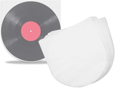 100 Stuks Vinyl Platenhoezen 12 Inch - Semi-Transparante Antistatische Binnenhoezen voor Album Covers en Bescherming van Platen