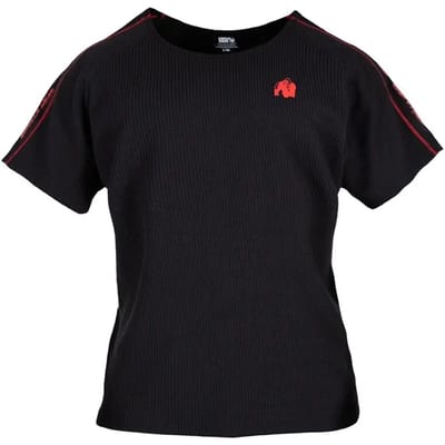 Gorilla Wear Buffalo Old School Workout T-Shirt - Zwart / Rood - L/XL