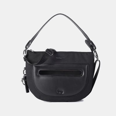 Hedgren Bonbon L Dames Halfmoon Crossbodytas L met RFID-bescherming – Waterafstotend – Zwart