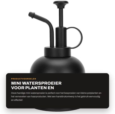 Dailygoods- Mistspray - Handdrukontwerp - Plantenvernevelaar - Waterdicht - Elegant ontwerp - Geschikt voor kleine potplanten - Plantenverstuiver