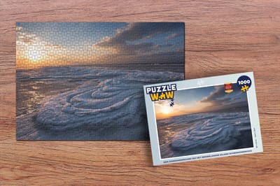Puzzel Een zonsondergang bij het Nederlandse eiland Schiermonnikoog - Legpuzzel - Puzzel 1000 stukjes volwassenen